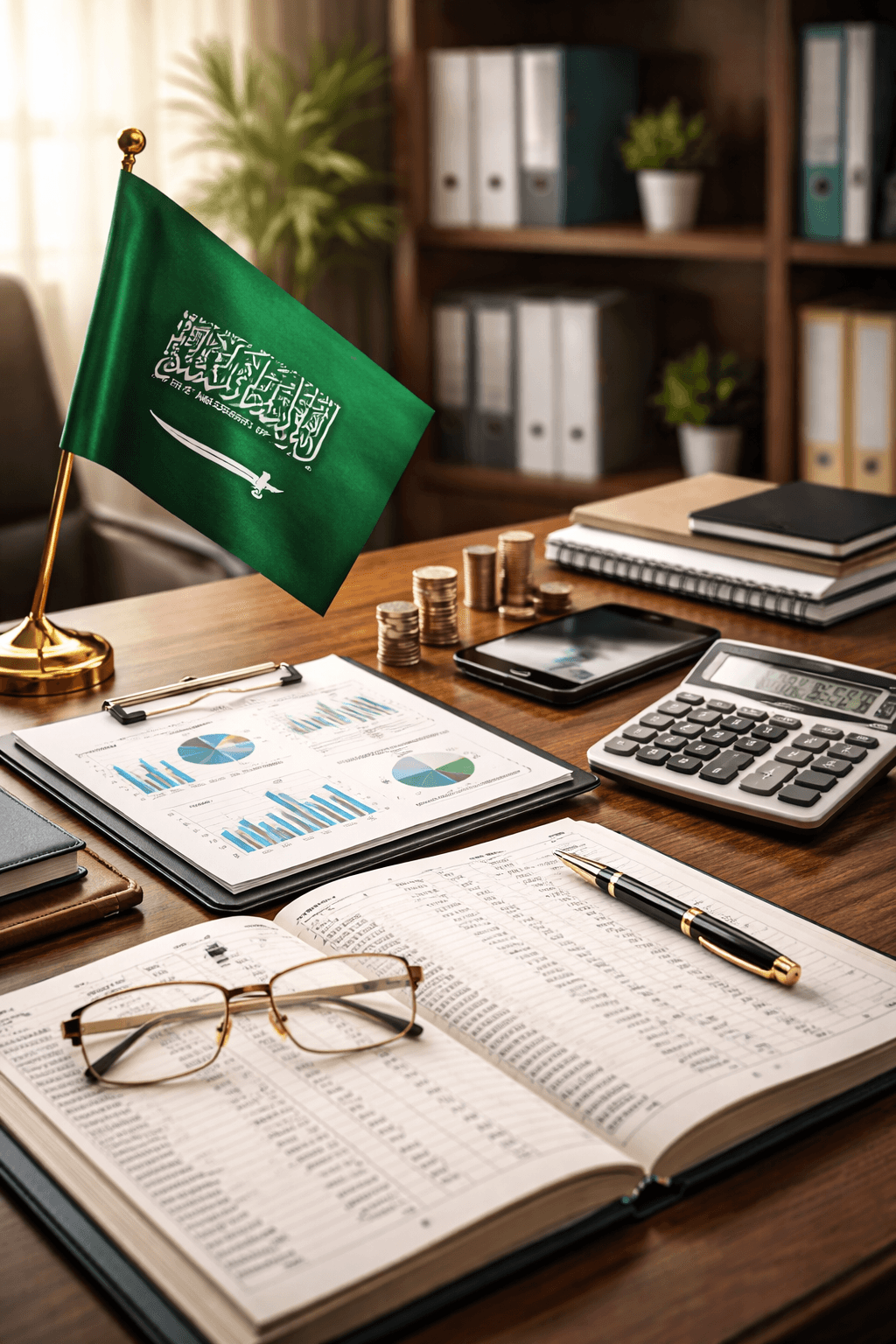 مسك الدفاتر ودعم المحاسبة المتوافقان مع ضريبة القيمة المضافة في السعودية